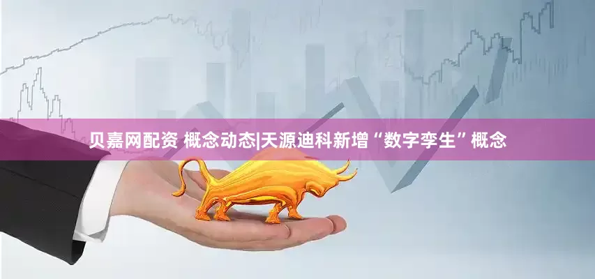 贝嘉网配资 概念动态|天源迪科新增“数字孪生”概念